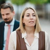 La presidenta de la Junta de Extremadura en funciones, María Guardiola. Javier Cintas / Europa Press