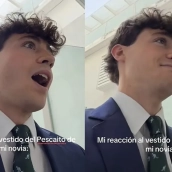 La viral reacción de Juan Pere al vestido de su novia Elena Gortari para 'el Pescaíto': el comienzo de la Feria de Sevilla