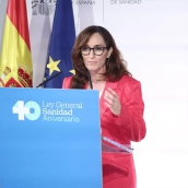 La ministra de Sanidad, Mónica García.  Eduardo Parra / Europa Press