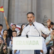 El presidente nacional de Vox, Santiago Abascal. Álex Cámara / Europa Press