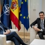 El presidente del Gobierno, Pedro Sánchez, y el secretario general de la OTAN, Mark Rutte. A. Pérez Meca / Europa Press