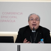 El portavoz de la Conferencia Episcopal, Cesar García Magán (Isa Saiz/Europa Press)