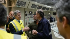 Feijóo, en la central nuclear de Ascó (Tarek/PP)