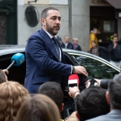 El empresario Víctor de Aldama a su llegada al Tribunal Supremo. Fernando Sánchez / Europa Press