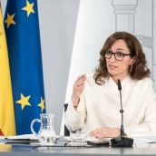 La ministra de Sanidad, Mónica García. Diego Radamés / Europa Press