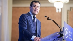 El presidente del PP-A y candidato a la reelección como presidente de la Junta, Juanma Moreno. María José López / Europa Press