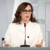 La ministra de Sanidad, Mónica García. Diego Radamés / Europa Press