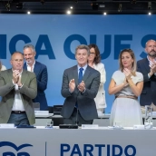 Feijóo y la cúpula del PP (Diego Puerta/PP)