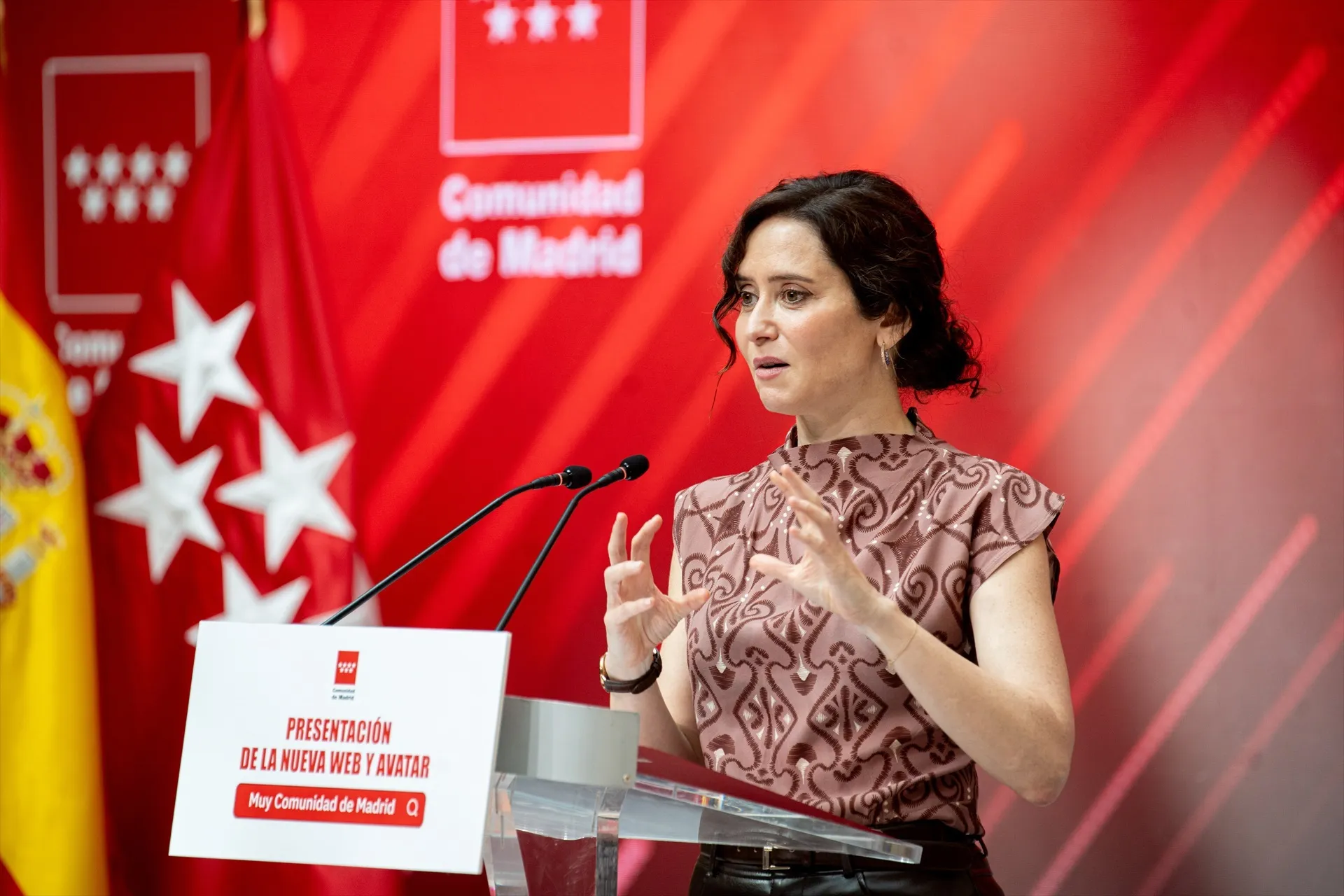 EuropaPress 7479573 presidenta comunidad madrid isabel diaz ayuso presenta avatar sol 28 abril EuropaPress 7479573 presidenta comunidad madrid isabel diaz ayuso presenta avatar sol 28 abril