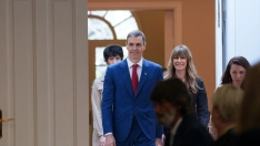 El presidente del Gobierno, Pedro Sánchez y la mujer del presidente del Gobierno, Begoña Gómez. Matias Chiofalo / Europa Press