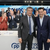 Feijóo y Juanma Moreno, este lunes (Foto: PP)