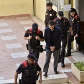 Jonathan Andic, el hijo del fundador de Mango, a su salida del Juzgado de Instrucción 5 de Martorell (EuropaPress)