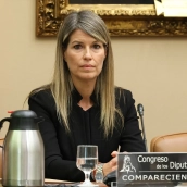 La periodista Maribel Vilaplana, en el Congreso (Marta Fernández/Europa Press)
