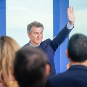El presidente del Partido Popular, Alberto Núñez Feijóo