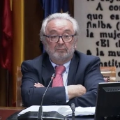 El auditor de Plus Ultra, Jesús Ángel Carbajo, este miércoles en el Senado (Europa Press)