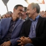 El presidente del Gobierno, Pedro Sánchez y el expresidente del Gobierno José Luis Rodríguez Zapatero. Photogenic/Claudia Alba / Europa Press