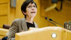 La portavoz del PNV en el Senado, Estefanía Beltrán de Heredia (Carlos Luján/Europa Press)