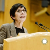 La portavoz del PNV en el Senado, Estefanía Beltrán de Heredia (Carlos Luján/Europa Press)