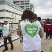 Concentración a favor de la sanidad pública. Jesús Hellín / Europa Press