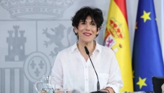 La portavoz del Gobierno, Elma Saiz, durante una rueda de prensa posterior al Consejo de Ministros.Marta Fernández / Europa Press