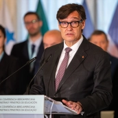 El president de la Generalitat, Salvador Illa.  Lorena Sopêna / Europa Press