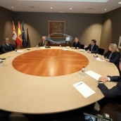 El presidenta del PPCyL, Alfonso Fernández Mañueco, y el presidente de VOX en Castilla y León, Carlos Pollán. Photogenic/Claudia Alba / Europa Press