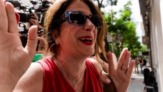 EuropaPress 7165948 exconcejal socialista leire diez llegada sede psoe ferraz junio 2025 madrid