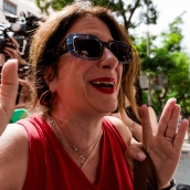 EuropaPress 7165948 exconcejal socialista leire diez llegada sede psoe ferraz junio 2025 madrid