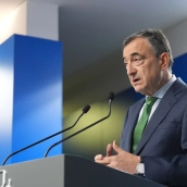 El presidente del EBB, Aitor Esteban. Iñaki Berasaluce / Europa Press
