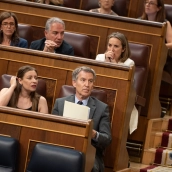 EuropaPress 7556155 presidente pp alberto nunez feijoo portavoz pp congreso ester munoz sesion