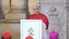 EuropaPress 7576261 papa leon xiv pronuncia discurso ceremonia bienvenida palacio real junio