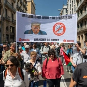 EuropaPress 7473377 personas portan pancarta lema imperialismo eeuu neofascismo yankees go home