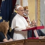 El Papa León XIV interviene durante su visita al Congreso de los Diputados. Alberto Ortega / Europa Press