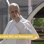 "Yo os veo": el papa León XIV sorprende en Torrespaña y se declara espectador de RTVE
