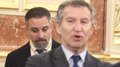 Abascal y Feijóo, este lunes (Eduardo Parra/Europa Press)