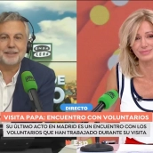 Carlos Alsina y Susanna Griso debaten en 'Espejo Público' la ovación al Papa en el Congreso: "No veo la coherencia de ese aplauso"