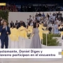Diana Navarro, David Bustamante y Daniel Diges emocionan al Bernabéu con 'Alza la mirada' ante el papa León XIV