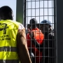 Imágenes del inicio de la atención a inmigrantes en sus trámites para la regularización en el Puerto del Almería. Marian León / Europa Press