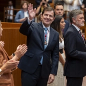 Alfonso Fernández Mañueco toma posesión como presidente de la Junta de Castilla y León. Photogenic/Claudia Alba / Europa Press Alfonso Fernández Mañueco toma posesión como presidente de la Junta de Castilla y León. Photogenic/Claudia Alba / Europa Press