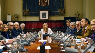 La presidenta del CGPJ, Isabel Perelló(c), durante el pleno extraordinario que celebra el Consejo General del Poder Judicia. CGPJ La presidenta del CGPJ, Isabel Perelló(c), durante el pleno extraordinario que celebra el Consejo General del Poder Judicia. CGPJ