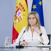 La ministra de Educación, Milagros Tolón, durante la rueda de prensa posterior al Consejo de Ministros, a 16 de junio de 2026, en Madrid (España). Carlos Luján / Europa Press