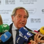 El presidente de Cecam, Ángel Nicolás, atendiendo a los medios el pasado mes de abril. Juanma Jiménez / Europa Press