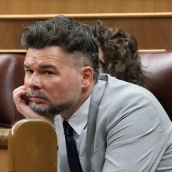 El portavoz de ERC en el Congreso, Gabriel Rufián. Marta Fernández / Europa Press