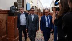El portavoz del PSOE en el Congreso, Patxi López y el ministro de Presidencia, Justicia y Relaciones con las Cortes, Félix Bolaños. .Matias Chiofalo / Europa Press