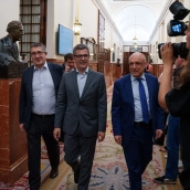 El portavoz del PSOE en el Congreso, Patxi López y el ministro de Presidencia, Justicia y Relaciones con las Cortes, Félix Bolaños. .Matias Chiofalo / Europa Press