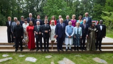 Los líderes en la cumbre del G7 ayer. Imagen del perfil en X del presidente de Ucrania: Volodymyr Zelenskyy.