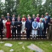 Los líderes en la cumbre del G7 ayer. Imagen del perfil en X del presidente de Ucrania: Volodymyr Zelenskyy.