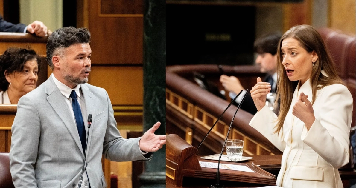 El repaso de Gabriel Rufián a la portavoz del PP, Ester Muñoz, reiterando su "responsabilidad" para que los 'populares' no lleguen a gobernar
