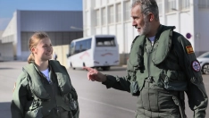 El rey Felipe VI con su hija la princesa Leonor
