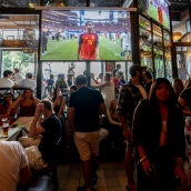 Ambiente durante el partido entre España y Arabia Saudí del Mundial de Fútbol 2026. Ricardo Rubio / Europa Press
